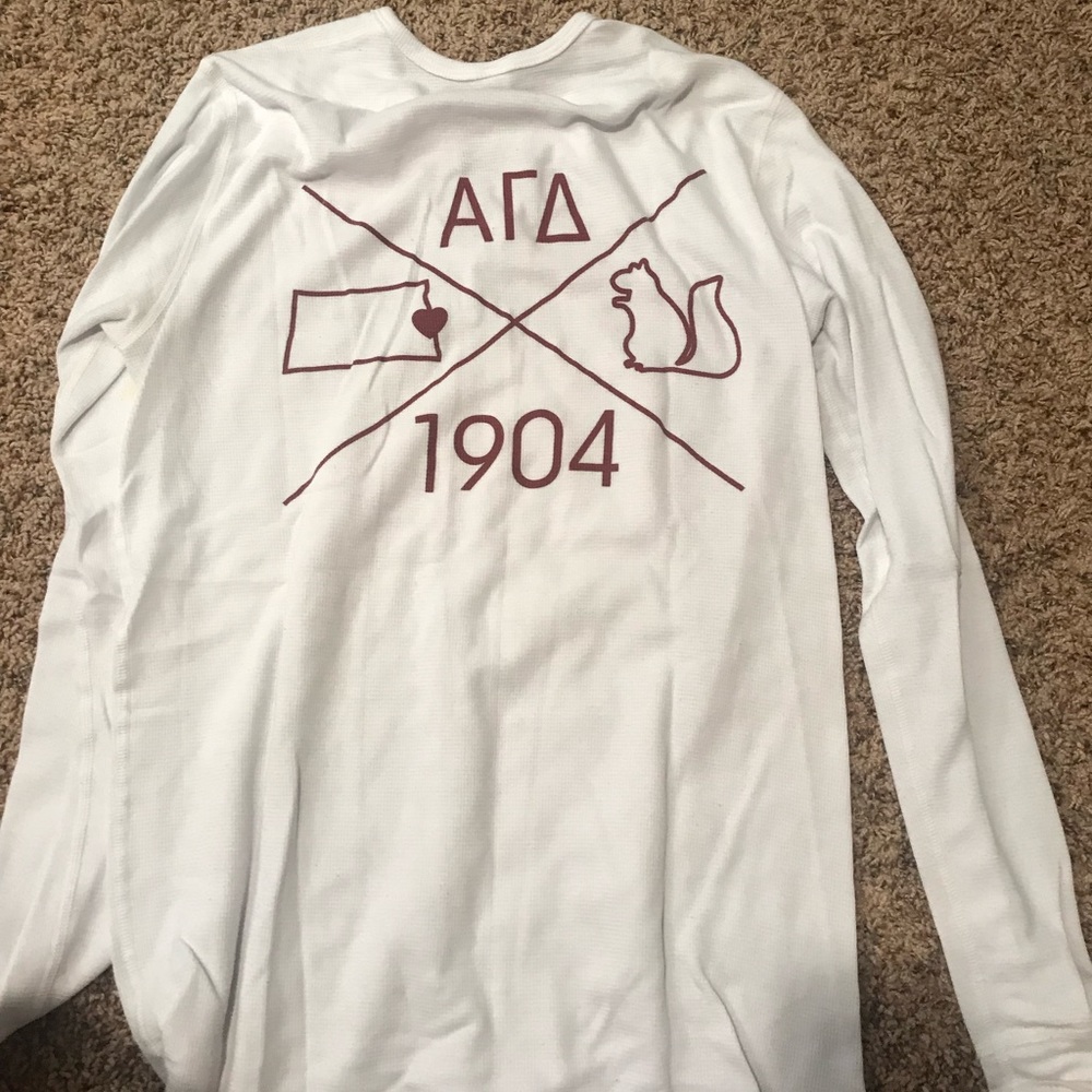 White long sleeve Alpha gamma delta